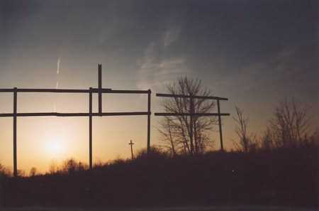 Motor City Dragway - Lonely Sign In Sunset - Photo By Robert Ritz (newer photo)